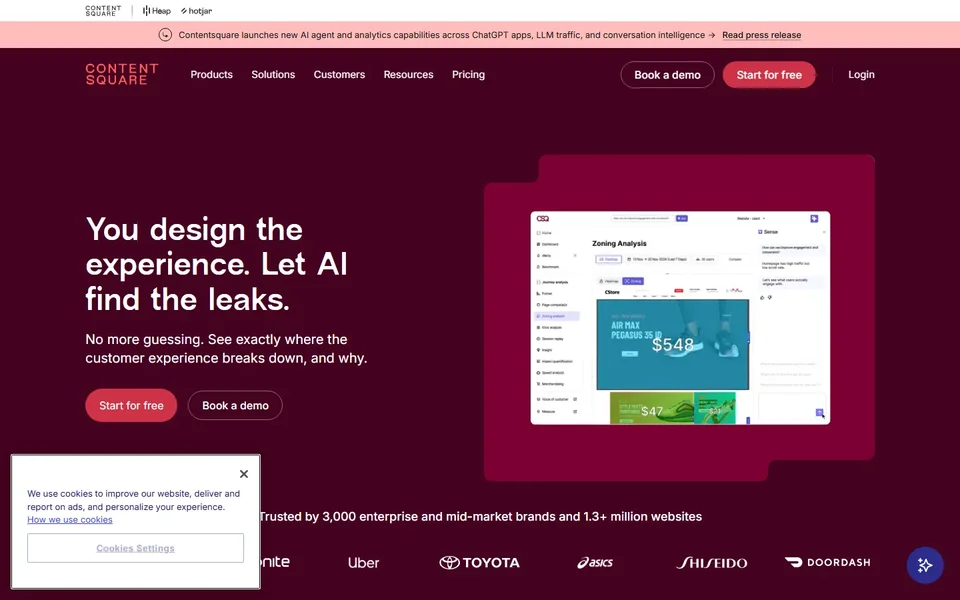 Contentsquare Homepage
