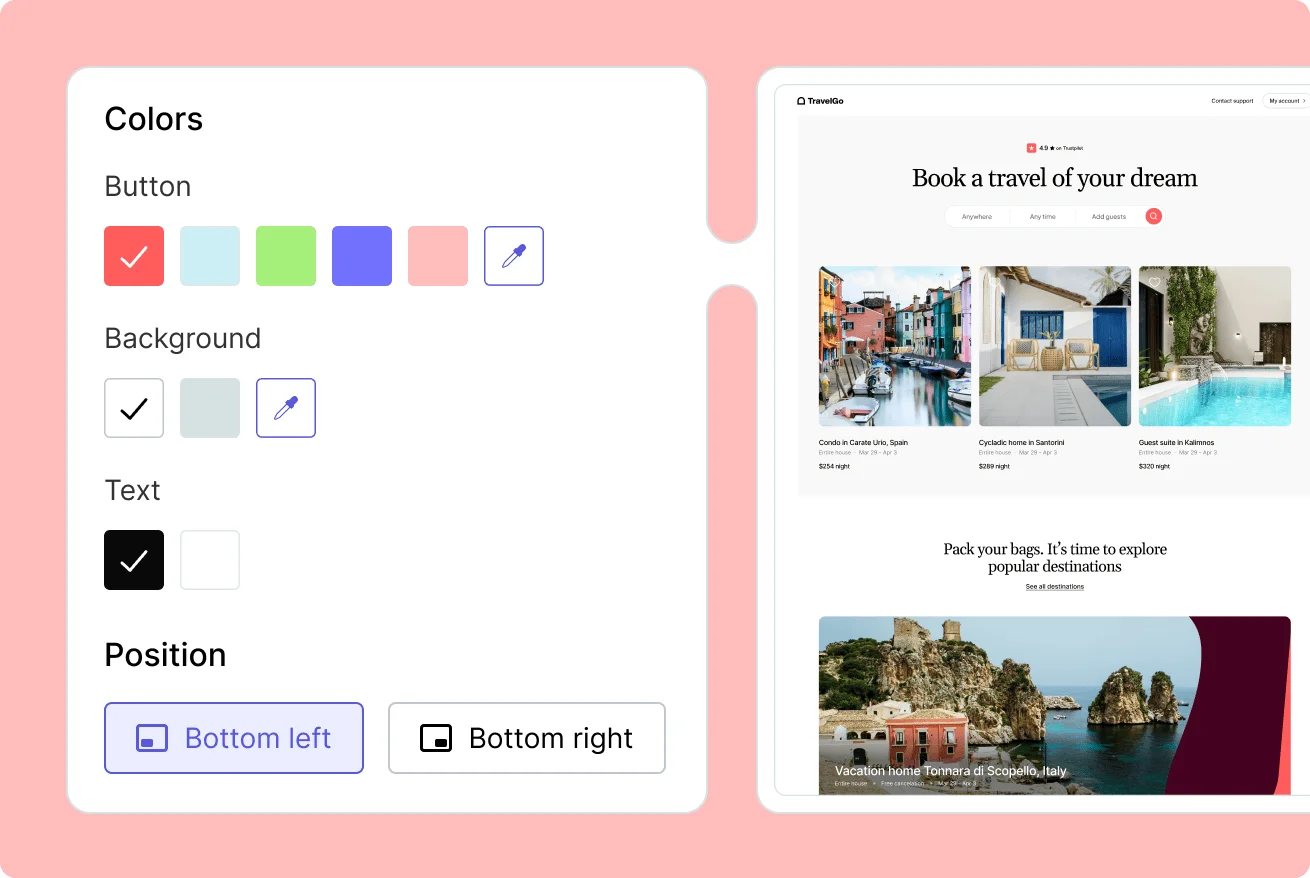 Survey Widget Customization