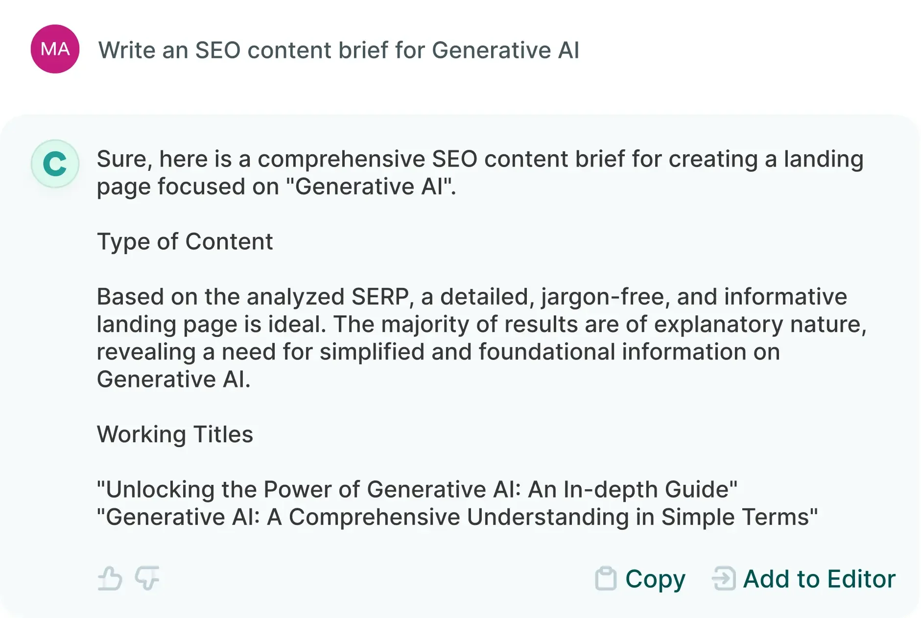 Seo Content Brief