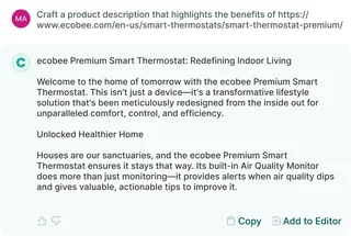 Product Description Chat