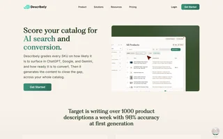 Describely Homepage