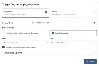 Trigger Dag Form With Logical Date