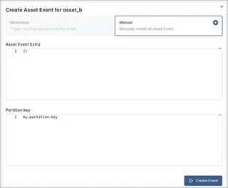 Create Asset Event Form