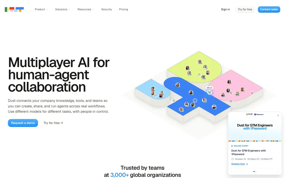 Dust Homepage With The Multiplayer Ai Headline