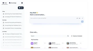 Chat Home With Recent Conversations And Agents