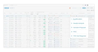 Deal Grid Pipeline List With A Stage Picker