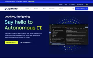 Logicmonitor Homepage With The Envision Ai Panel
