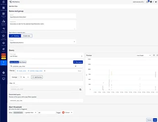 Alert Rule Form For Opentelemetry Metrics
