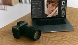 Camera Tethered To A Laptop Running Capture One