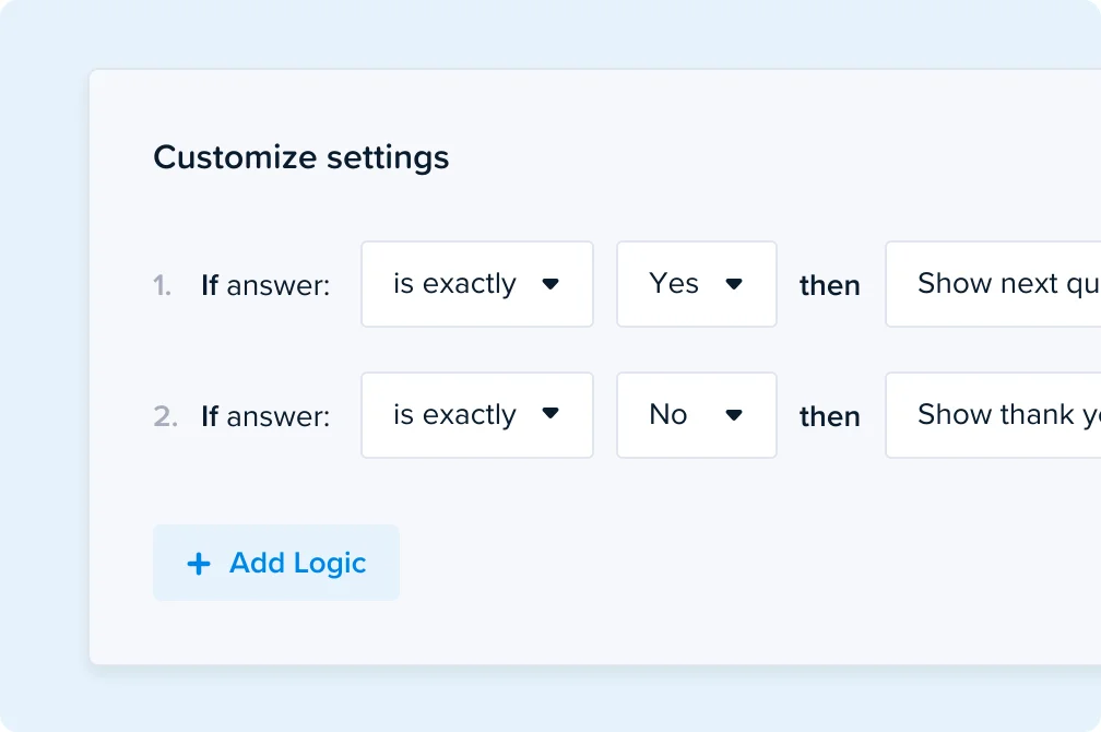 Survey Branching Logic