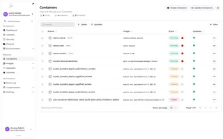 Containers List With State And Image