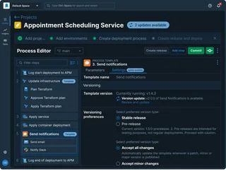 Process Editor With Deployment Steps