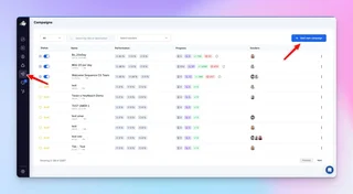 Campaigns List With Status And Progress