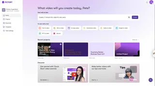 Home Screen With Creation Tools And Projects