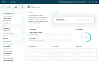 Waybook Home With Document Tree