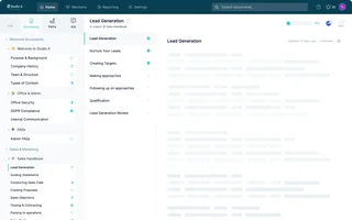 Waybook Document View With Section List