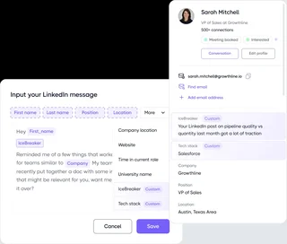 Linkedin Message Composer With Lead Panel