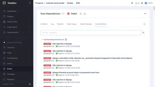 Dependency Vulnerability Report In A Build