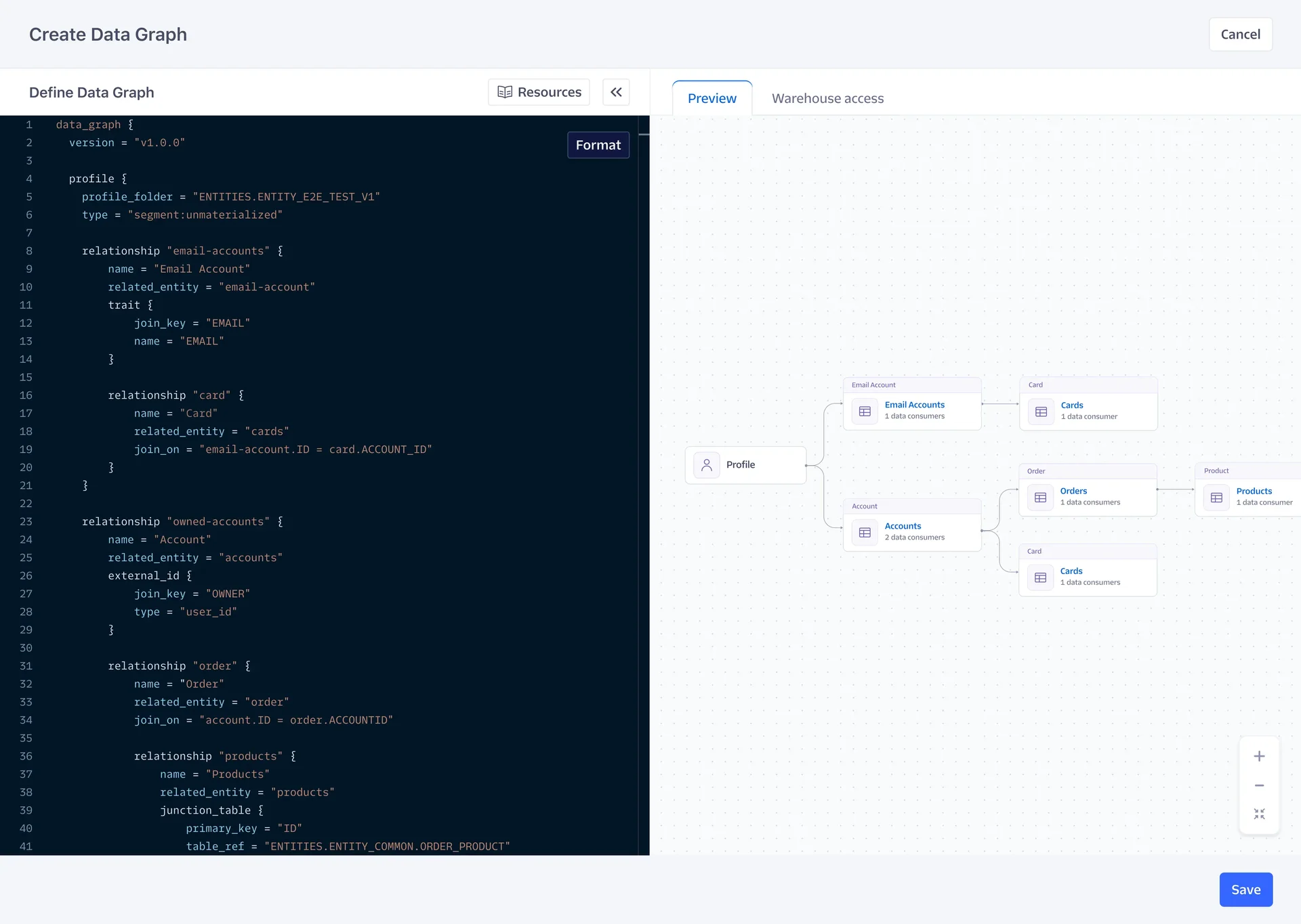 Data Graph Builder