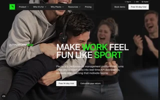 Plecto Homepage With The Make Work Feel Fun Banner