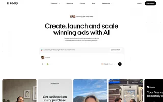 Zeely Homepage With The Ad Composer