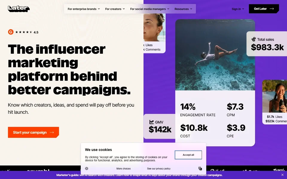 Later Influence Homepage
