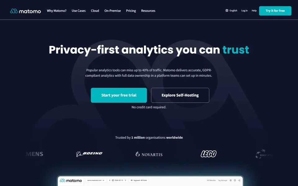 Matomo Homepage
