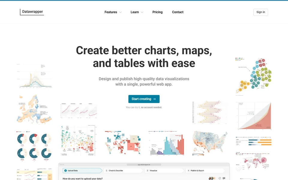 Datawrapper Homepage