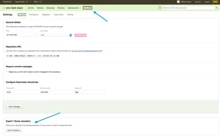 Repository Settings Page