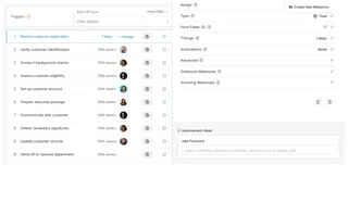 Process Template Step List And Settings