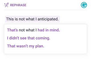 Rephrase Alternatives