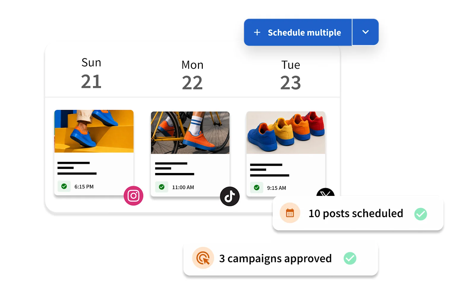 Content Calendar Scheduling View