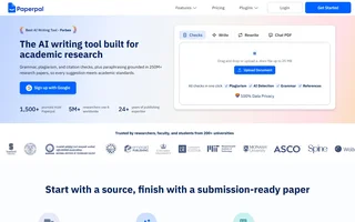 Paperpal Homepage With The Checks Upload Panel