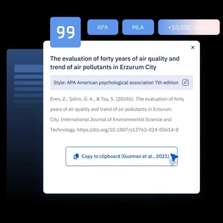 Citation Card In Apa Style With A Copy Button