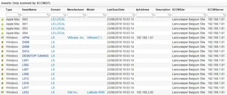Assets Only Scanned By Sccm Report