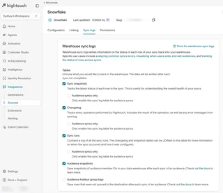 Warehouse Sync Logs