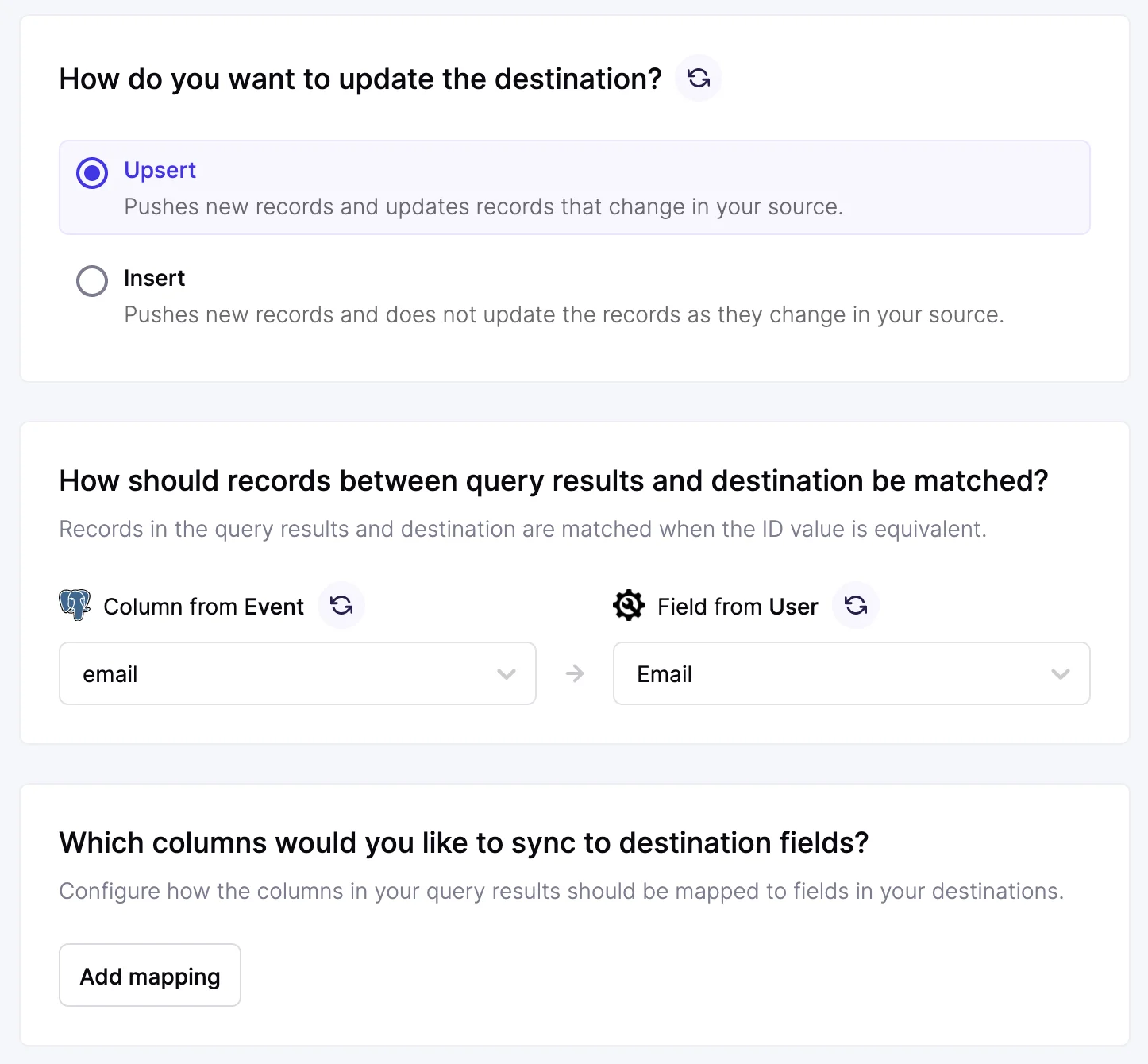 Destination Sync