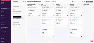 Opportunities Board With A Saved Filter