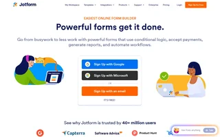 Jotform Homepage