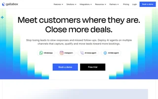 Gallabox Homepage