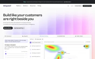 Mixpanel Homepage