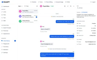 Chat History Inbox With Sentiment Details