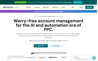 Optmyzr Homepage