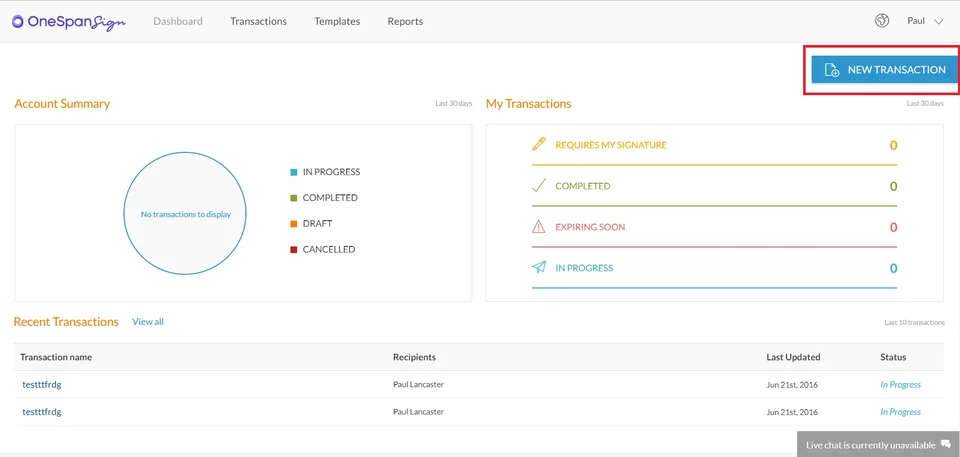 Dashboard With Account Summary And Transactions