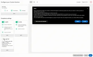 Configure Cookie Solution