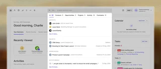 Home View With Search Results And Tasks
