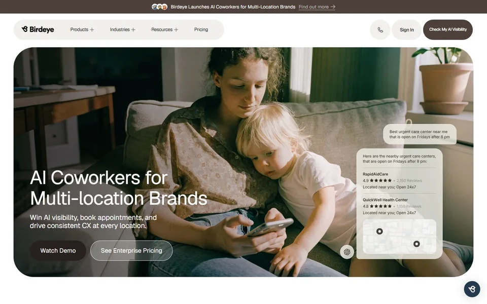 Birdeye Homepage