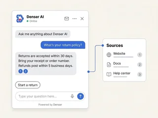 Chat Answer With A Sources Panel