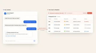 Chat Handed To The Helpdesk Queue