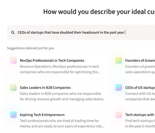 Intent Signals Search With Audience List